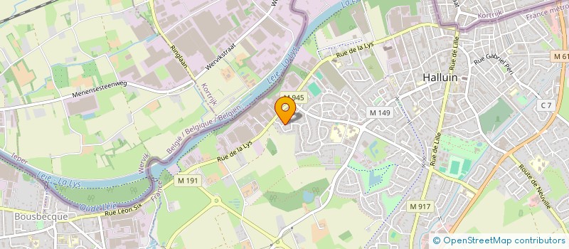localisation de l'entreprise MEYOOKA  HALLUIN