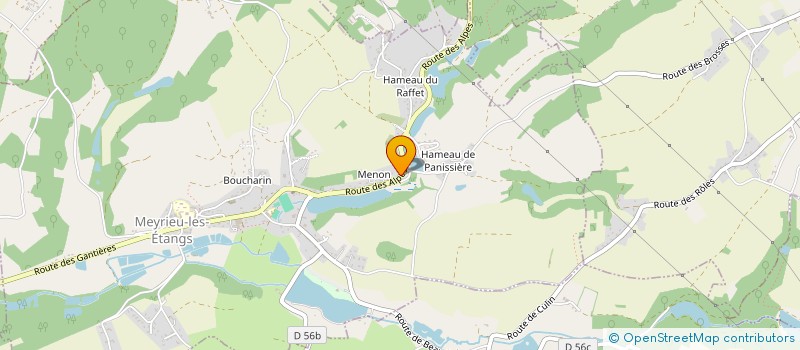 localisation de l'entreprise MEYRIAS  MEYRIEU-LES-ETANGS