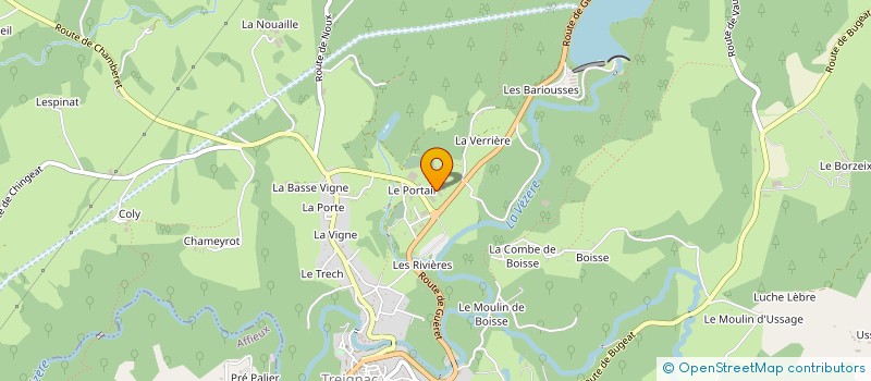 localisation de l'entreprise MEYRIGNAC SAS à TREIGNAC