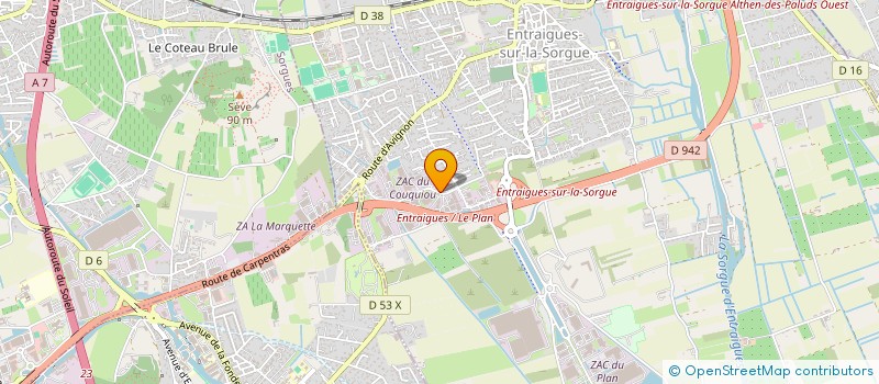 localisation de l'entreprise MEYROL AP  ENTRAIGUES-SUR-LA-SORGUE