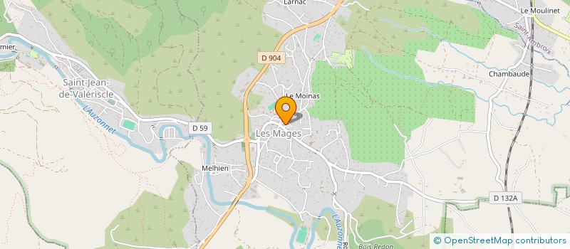 localisation de l'entreprise MEYSSONNIER  LES MAGES