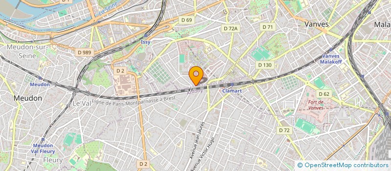 localisation de l'entreprise MEYVN à ISSY-LES-MOULINEAUX