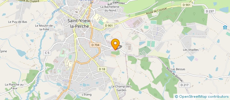 localisation de l'entreprise MEYZIE TP à SAINT-YRIEIX-LA-PERCHE