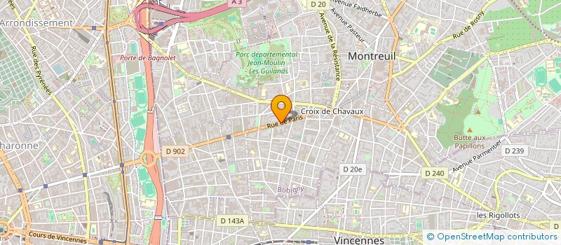 localisation de l'entreprise MEZ - ELEC à MONTREUIL