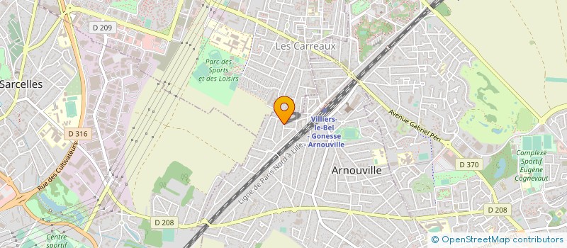 localisation de l'entreprise MEZ SERRURERIE à ARNOUVILLE