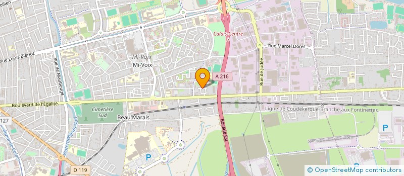 localisation de l'entreprise MEZABI.FR  CALAIS