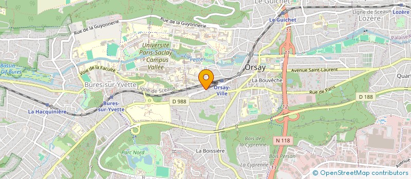 localisation de l'entreprise MEZAYO à ORSAY