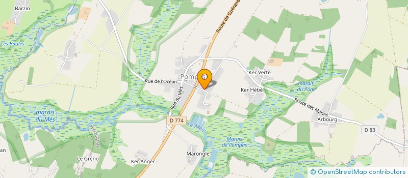 localisation de l'entreprise MEZEG à HERBIGNAC