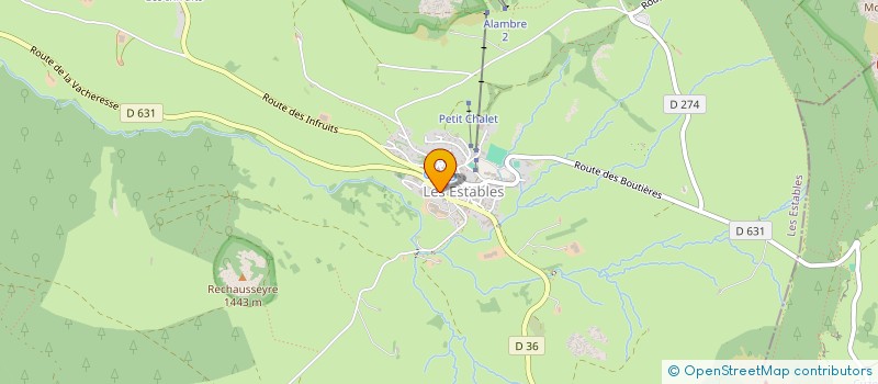 localisation de l'entreprise MEZENC ELEC  LES ESTABLES