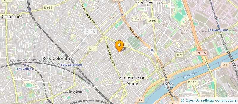 localisation de l'entreprise MEZENC IT à ASNIERES-SUR-SEINE