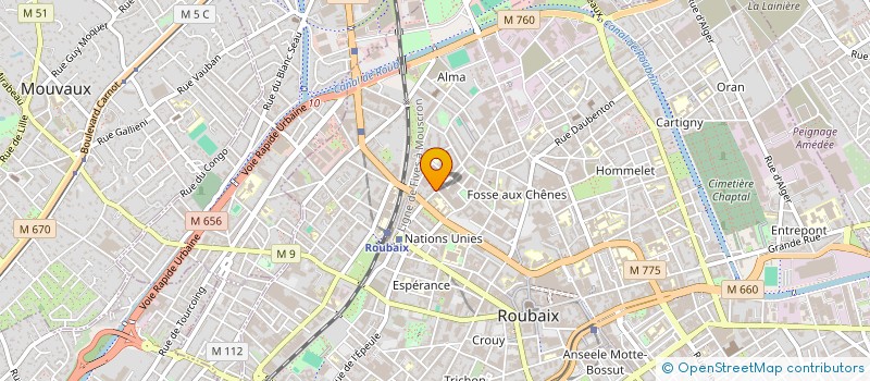 localisation de l'entreprise MEZIANE SARL à ROUBAIX