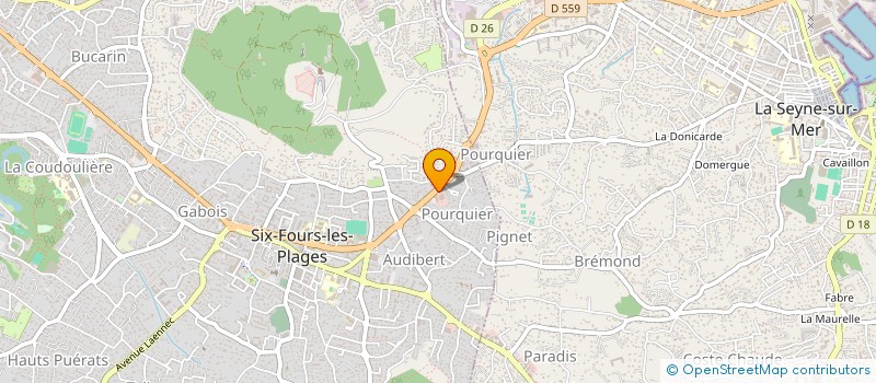 localisation de l'entreprise MEZIERES à SIX-FOURS-LES-PLAGES