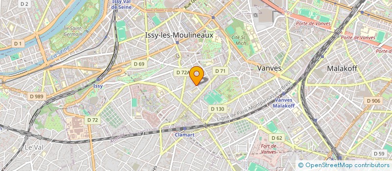localisation de l'entreprise MEZIERES PLOMBERIE à ISSY LES MOULINEAUX