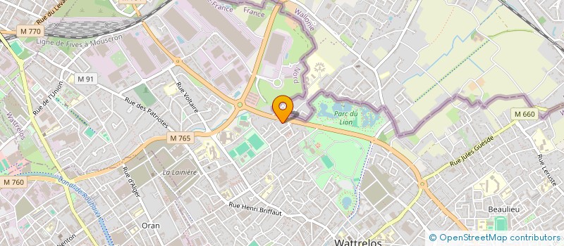 localisation de l'entreprise MEZINE AU CUBE  WATTRELOS