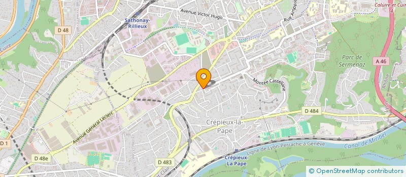 localisation de l'entreprise MEZINFOS  RILLIEUX-LA-PAPE