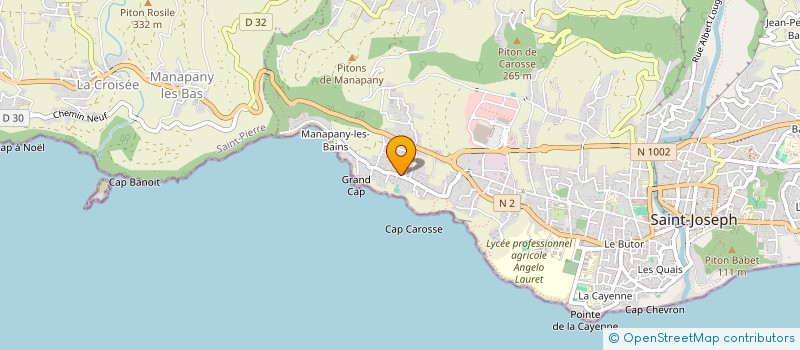 localisation de l'entreprise MEZINO & FILS à SAINT-JOSEPH