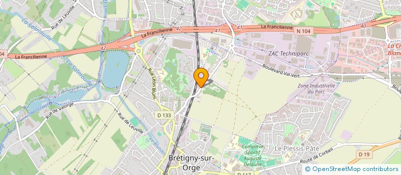 localisation de l'entreprise MEZNI AUTO  BRETIGNY-SUR-ORGE