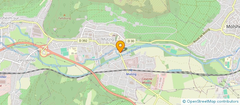 localisation de l'entreprise MEZZA LUNA  MUTZIG