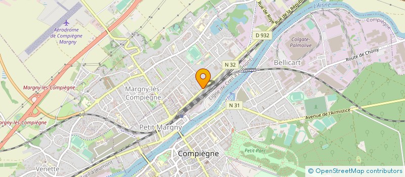 localisation de l'entreprise MEZZAROBBA à MARGNY-LES-COMPIEGNE