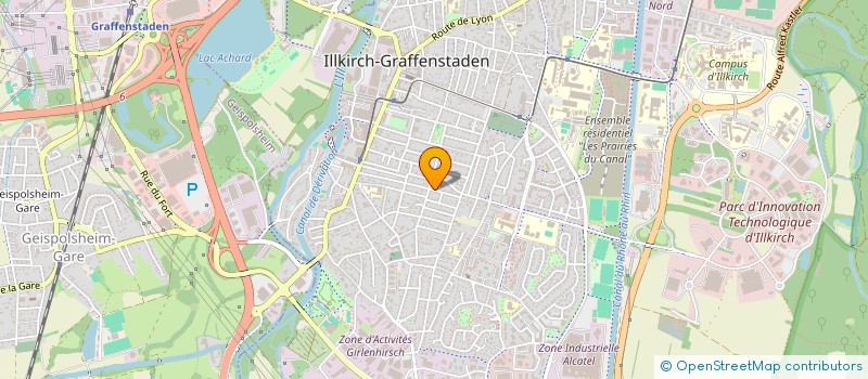 localisation de l'entreprise MEZZINI MOREL  ILLKIRCH-GRAFFENSTADEN