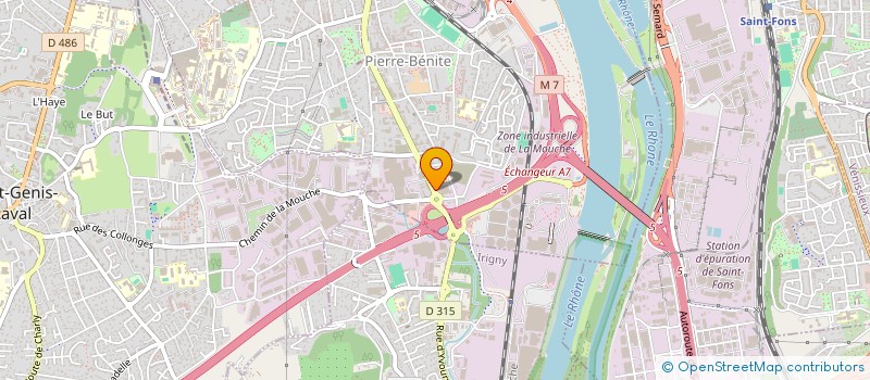 localisation de l'entreprise MEZZO OPTIC  OULLINS-PIERRE-BENITE