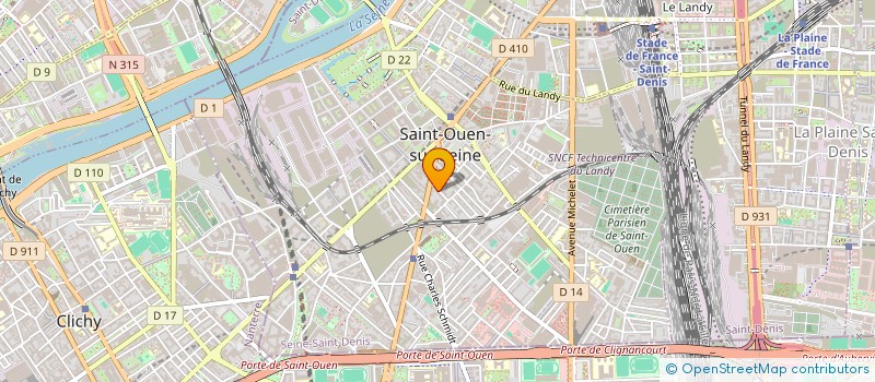 localisation de l'entreprise MEZZO TALON à SAINT-OUEN-SUR-SEINE