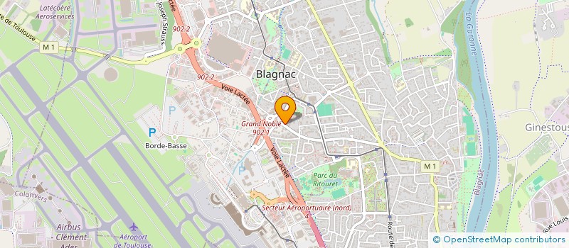 localisation de l'entreprise MF 15 à BLAGNAC