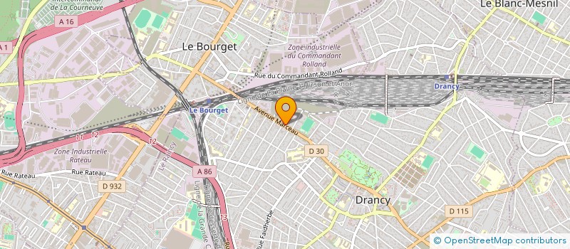 localisation de l'entreprise MF à DRANCY