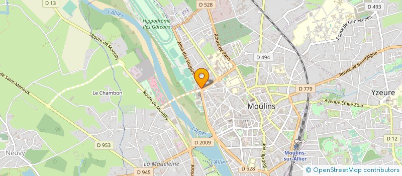 localisation de l'entreprise MF  MOULINS