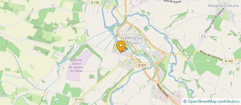 localisation de l'entreprise MF  VALENCE-SUR-BAISE