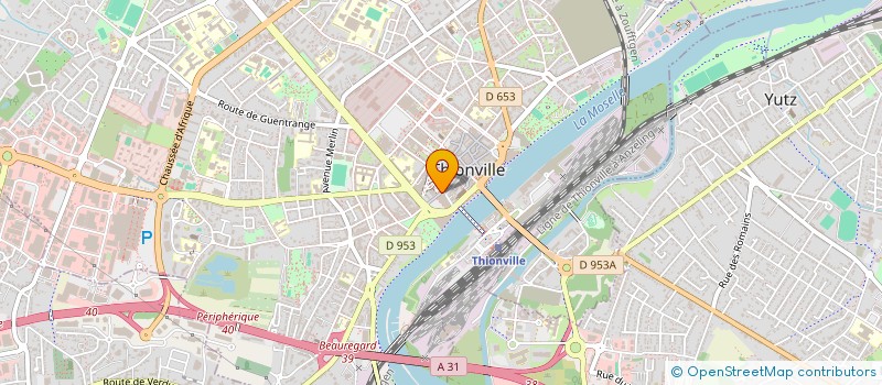 localisation de l'entreprise MF à THIONVILLE