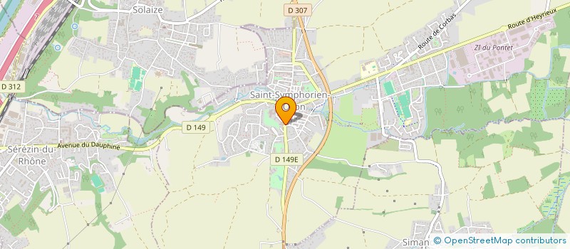 localisation de l'entreprise MF  SAINT-SYMPHORIEN-D'OZON