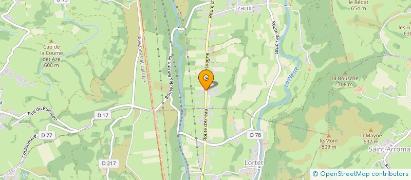 localisation de l'entreprise MF  IZAUX