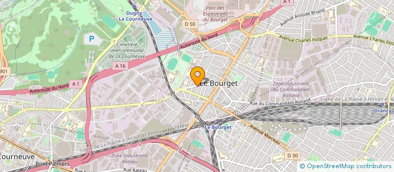 localisation de l'entreprise MF à LE BOURGET