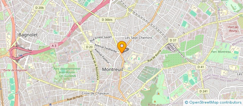 localisation de l'entreprise MF à MONTREUIL