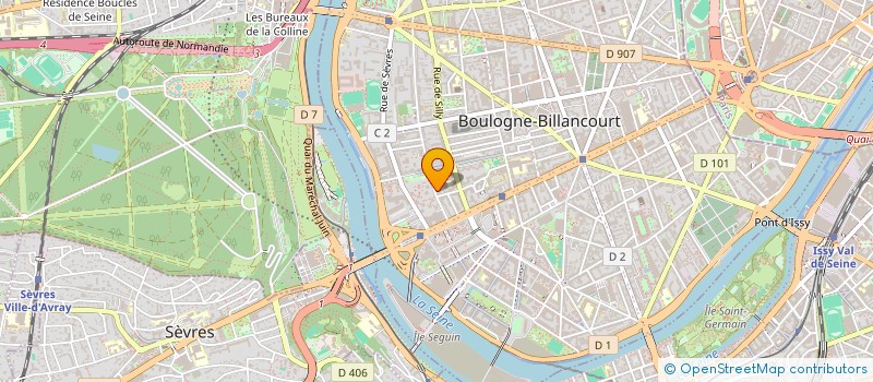 localisation de l'entreprise MF  BOULOGNE-BILLANCOURT