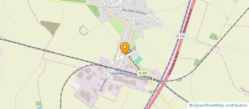 localisation de l'entreprise MF AGENCEMENTS à CHAULNES