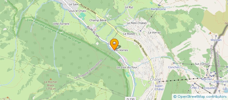 localisation de l'entreprise MF AMENAGEMENTS EXTERIEURS à CHATEL