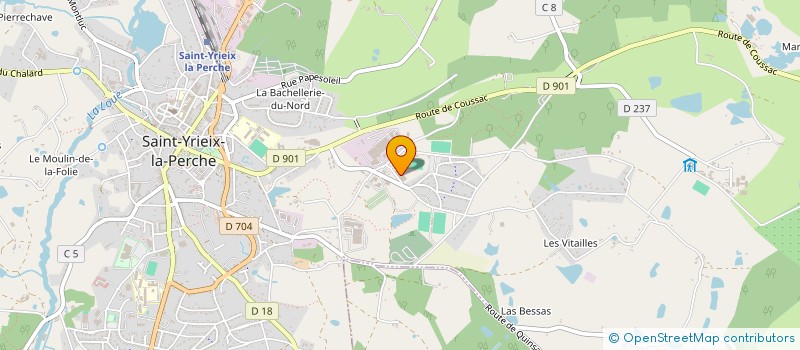 localisation de l'entreprise MF AREDIENNE à ST YRIEIX LA PERCHE