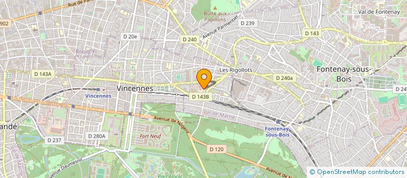 localisation de l'entreprise MF AUDIT à VINCENNES