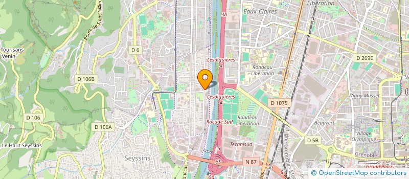 localisation de l'entreprise MF AUTO à SEYSSINS