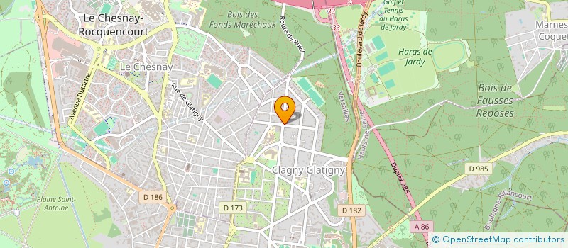 localisation de l'entreprise MF BAT à VERSAILLES