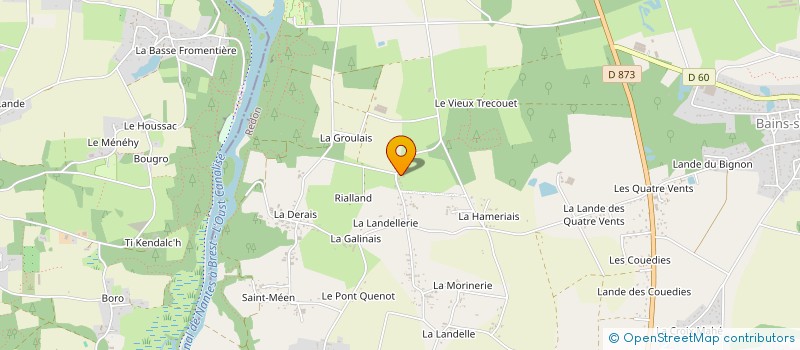 localisation de l'entreprise MF BATI MENUISERIE COUVERTURE  BAINS-SUR-OUST