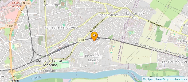 localisation de l'entreprise MF&BK  CONFLANS-SAINTE-HONORINE