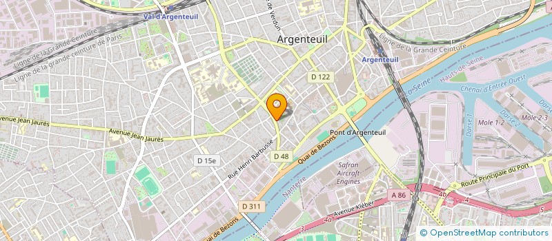 localisation de l'entreprise MF CAROSS  ARGENTEUIL