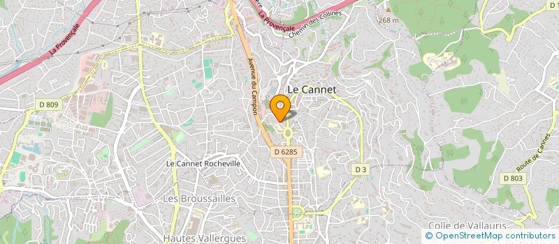 localisation de l'entreprise MF CONSEIL à LE CANNET