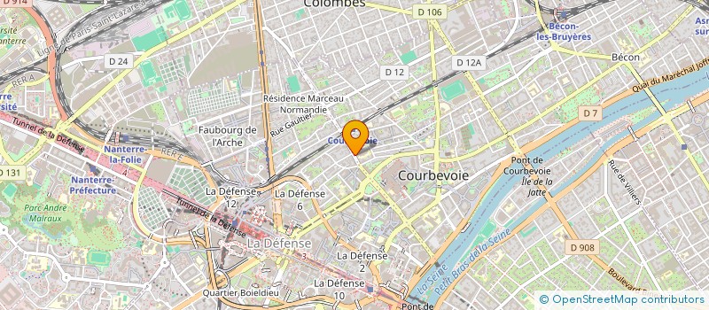 localisation de l'entreprise MF COURBEVOIE à COURBEVOIE