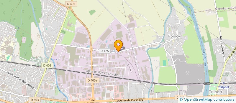 localisation de l'entreprise MF COURSES ET TRANSPORTS RAPIDES à POINCY