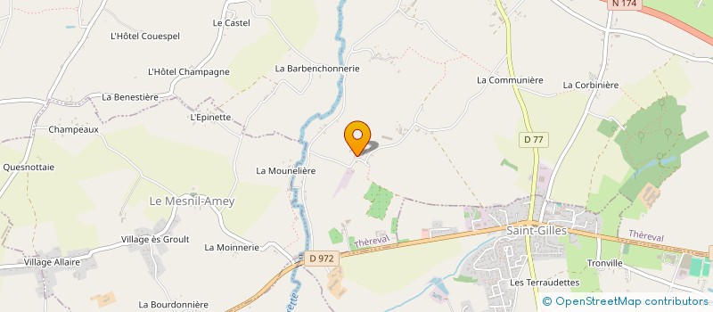 localisation de l'entreprise MF COUVERTURE à THEREVAL