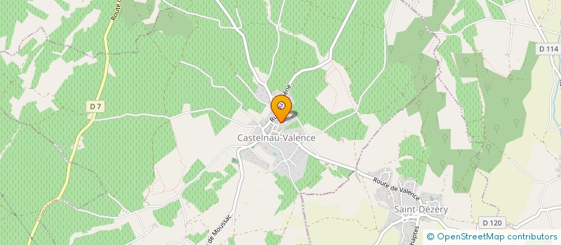 localisation de l'entreprise MF DELEMASURE  CASTELNAU-VALENCE